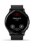 Garmin Venu 3 Black & Slate Con Doppio Cinturino, In Pelle e Silicone