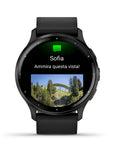 Garmin Venu 3 Black & Slate Con Doppio Cinturino, In Pelle e Silicone