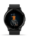 Garmin Venu 3 Black & Slate Con Doppio Cinturino, In Pelle e Silicone