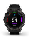 Garmin Epix Pro (Gen 2) Sapphire Edition 47 mm
Carbon Gray DLC Titanium con cinturino Black Leather