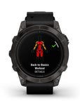 Garmin Epix Pro (Gen 2) Sapphire Edition 47 mm
Carbon Gray DLC Titanium con cinturino Black Leather