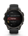 Garmin Fenix 8 - 47 Mm, Amoled, Sapphire, Titanio, Carbon Gray