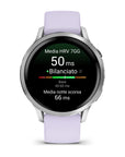 Garmin Venu4 Silver Con Cinturino In Silicone Periwinkle 41Mm