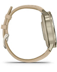 Garmin Venu4 Lunar Gold Con Cinturino In Silicone Bone E Cinturino In Pelle Light Sand 41Mm