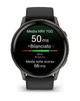 Garmin Venu® 4 Slate Con Silicone, Black 45 Mm