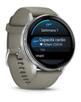Garmin Venu4 Silver Con Cinturino In Silicone Silver Gray 45Mm