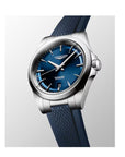 Longines Conquest 41 Mm Cinturino Caucciù Blue