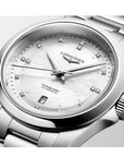 Longines Orologio Conquest Automatico 30 Mm, Quadrante Madreperla e Diamanti