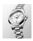 Longines Orologio Conquest Automatico 30 Mm, Quadrante Madreperla e Diamanti
