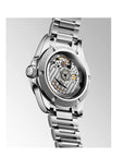 Longines Orologio Conquest Automatico 34 mm Quadrante Verde e Diamanti