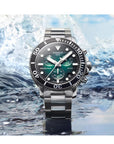 Tissot Seastar 1000 Cronografo al Quarzo in Acciaio e Quadrante Nero Verde
