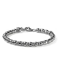 Maria Cristina Sterling Bracciale Uomo Con Sfere E Cerchi Di Argento