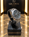 Eberhard Chrono Tazio Nuvolari cassa e cinturino acciaio ref. 31030