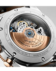 Longines Spirit Flyback Acciaio Oro Cinturino In Pelle