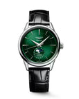 Longines Flagship Heritage Moonphase Quadrante Sunray Green