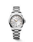 Longines Orologio Conquest Automatico 30 Mm, Quadrante Argento Indici Rosa