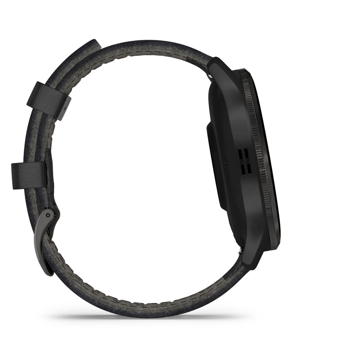 Garmin Venu 3 Black & Slate Con Doppio Cinturino, In Pelle e Silicone