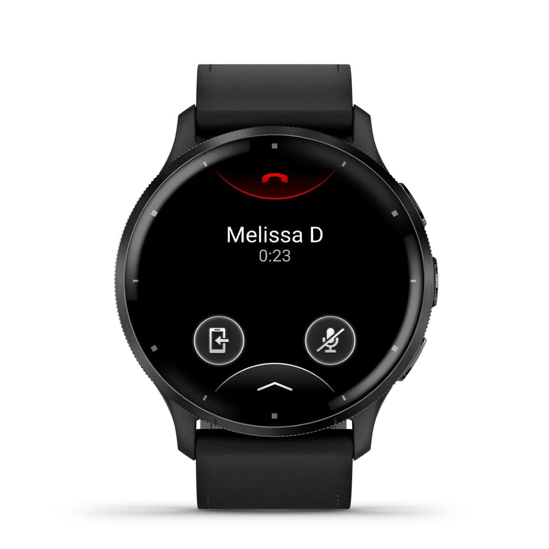 Garmin Venu 3 Black & Slate Con Doppio Cinturino, In Pelle e Silicone