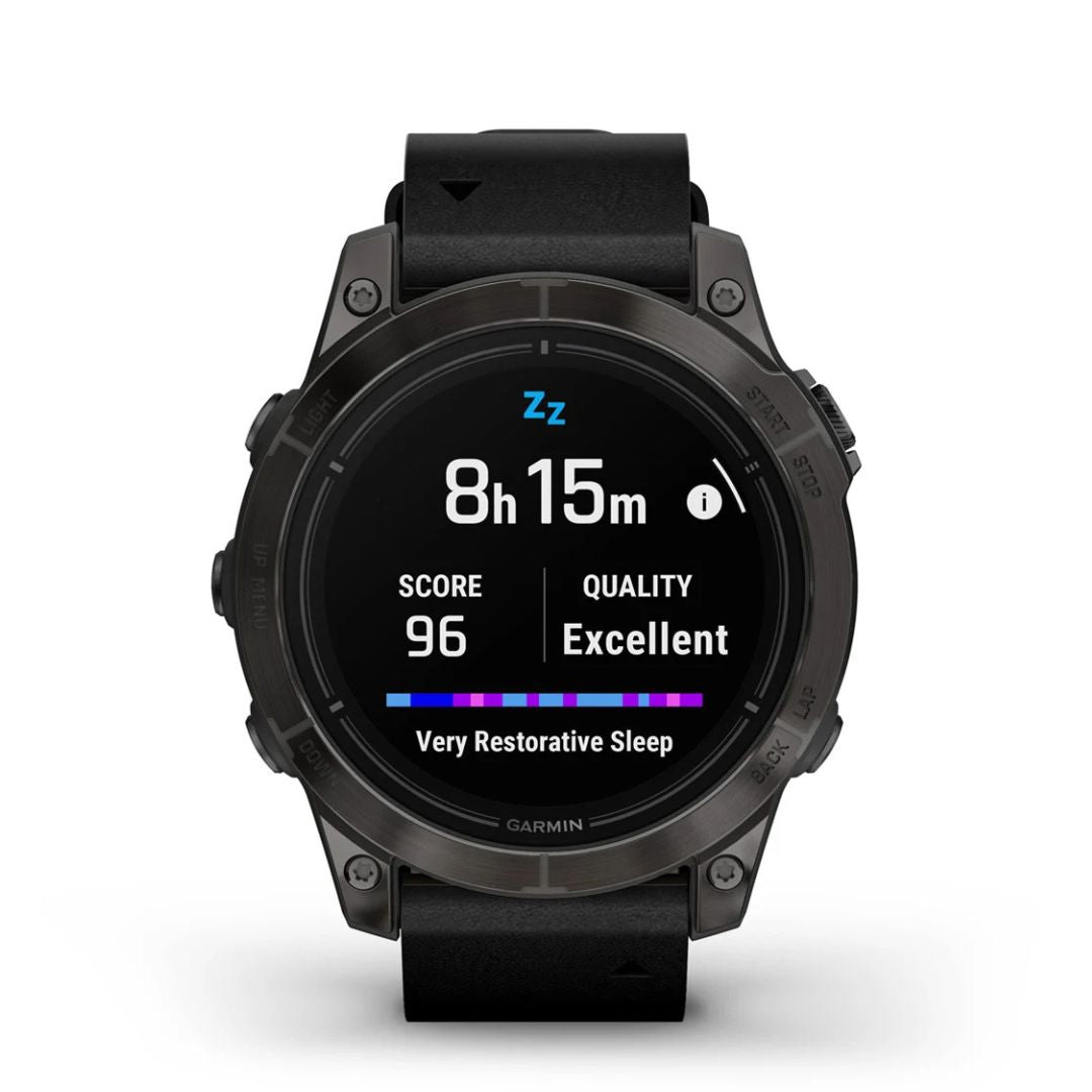 Garmin Epix Pro (Gen 2) Sapphire Edition 47 mm
Carbon Gray DLC Titanium con cinturino Black Leather