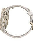 Garmin Fenix 8 - 43 mm, Amoled, Sapphire, Titanio, Soft Gold & Limestone (Pelle)