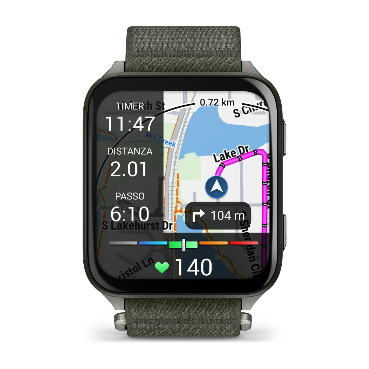 Garmin Venu X1, Gps, Moss Con
Fondello In Titanio, Cinturino In Nylon ComfortFit Moss