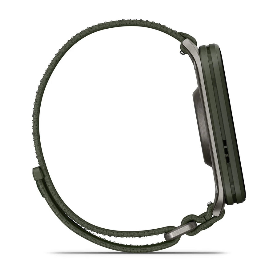 Garmin Venu X1, Gps, Moss Con
Fondello In Titanio, Cinturino In Nylon ComfortFit Moss