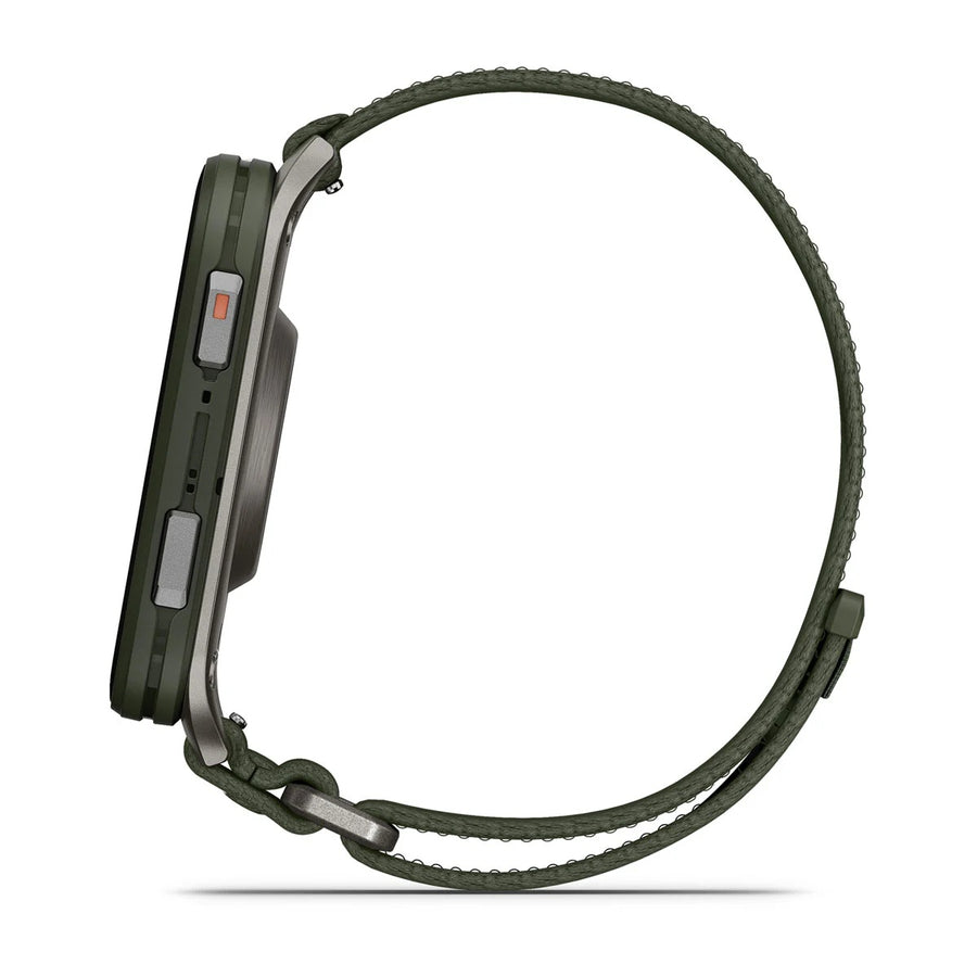 Garmin Venu X1, Gps, Moss Con
Fondello In Titanio, Cinturino In Nylon ComfortFit Moss