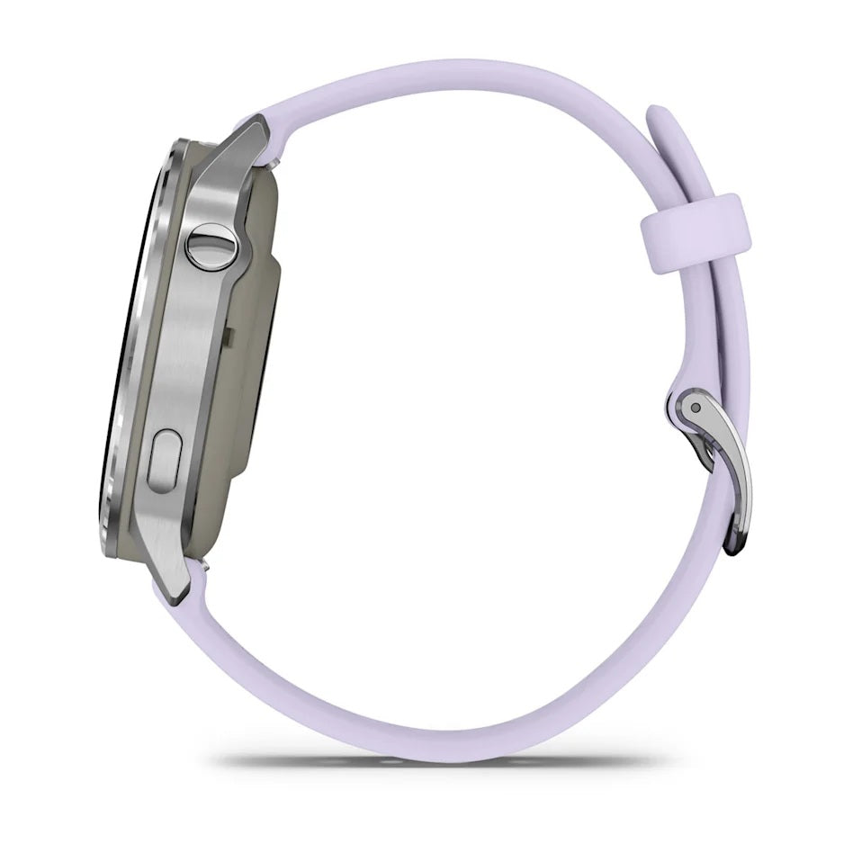 Garmin Venu4 Silver Con Cinturino In Silicone Periwinkle 41Mm