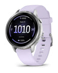 Garmin Venu4 Silver Con Cinturino In Silicone Periwinkle 41Mm