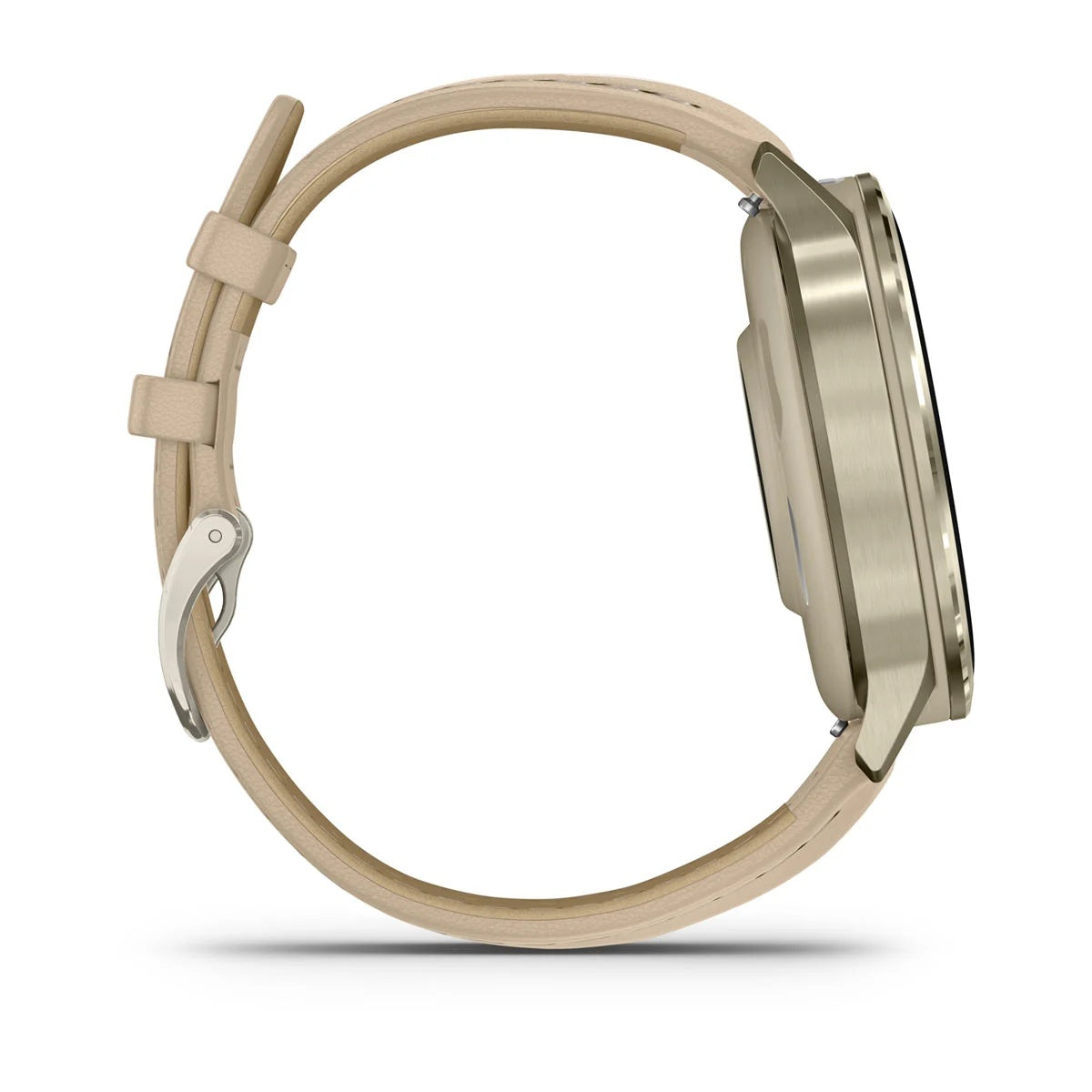 Garmin Venu4 Lunar Gold Con Cinturino In Silicone Bone E Cinturino In Pelle Light Sand 41Mm