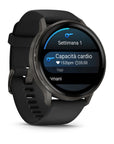 Garmin Venu® 4 Slate Con Silicone, Black  45 Mm