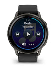 Garmin Venu® 4 Slate Con Silicone, Black  45 Mm