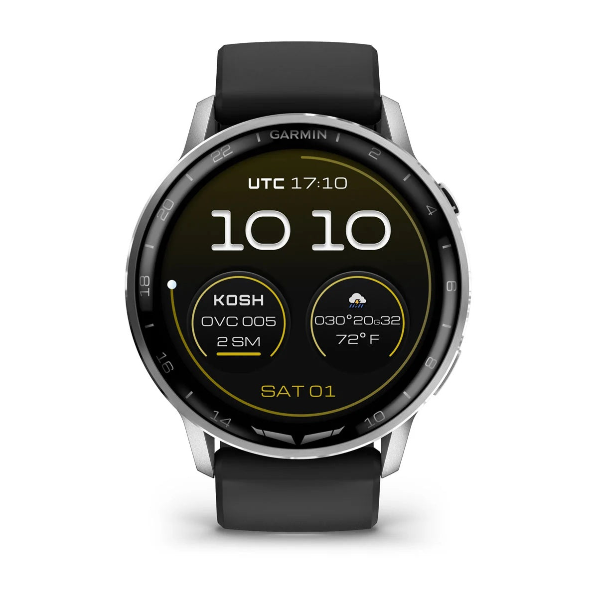 Garmin D2 Air X15 Silver Con Cinturino In Silicone Nero