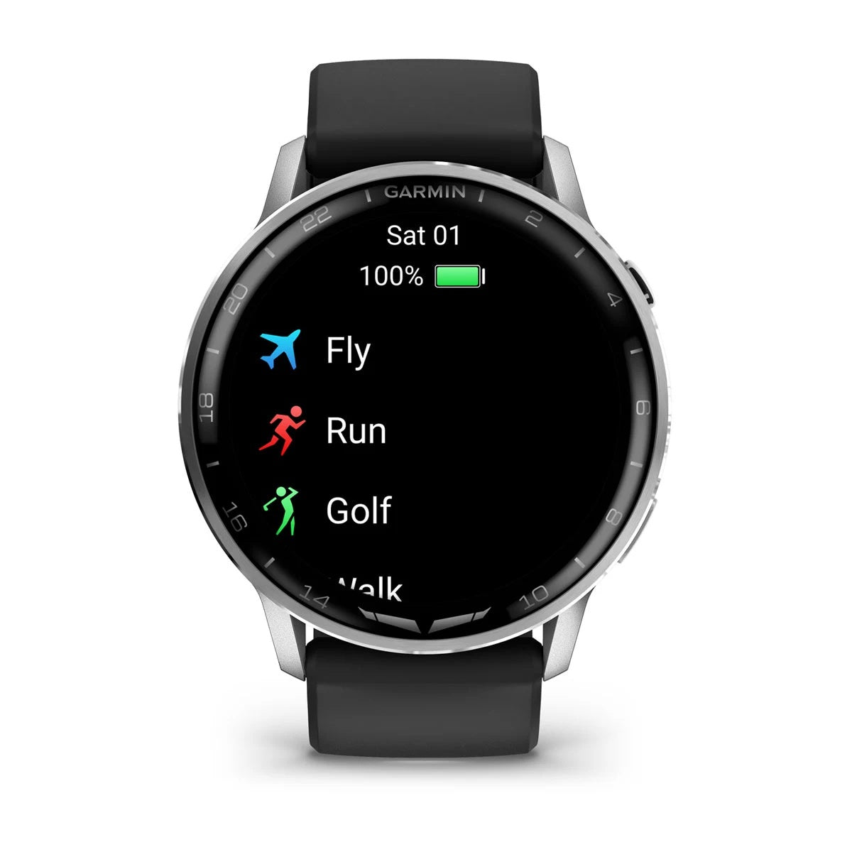 Garmin D2 Air X15 Silver Con Cinturino In Silicone Nero