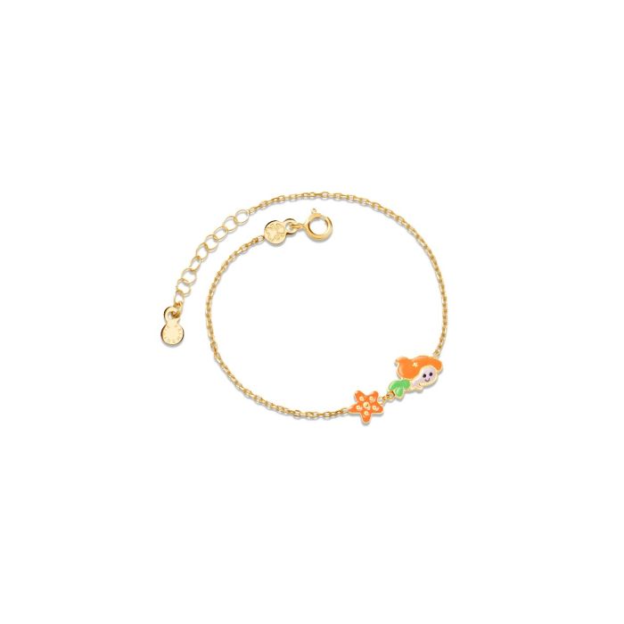 Le Bebe Bracciale Sirena E Stella Marina In Oro Giallo