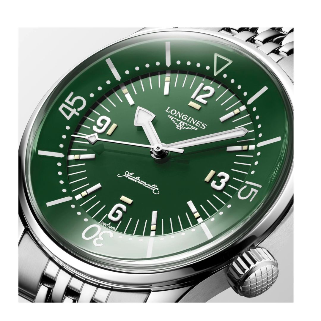 Longines Legend Diver 39 mm Quadrante Verde