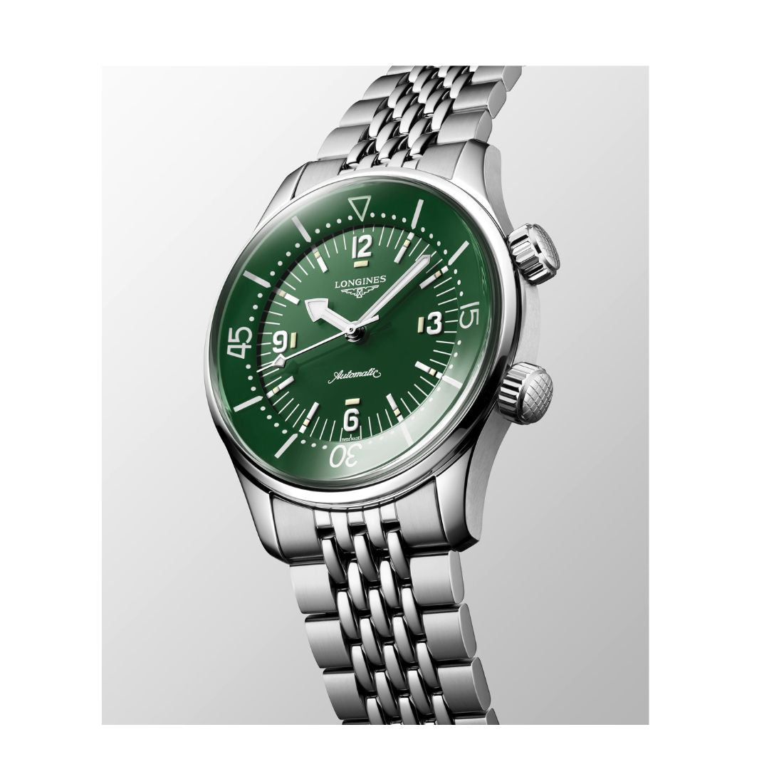 Longines Legend Diver 39 mm Quadrante Verde