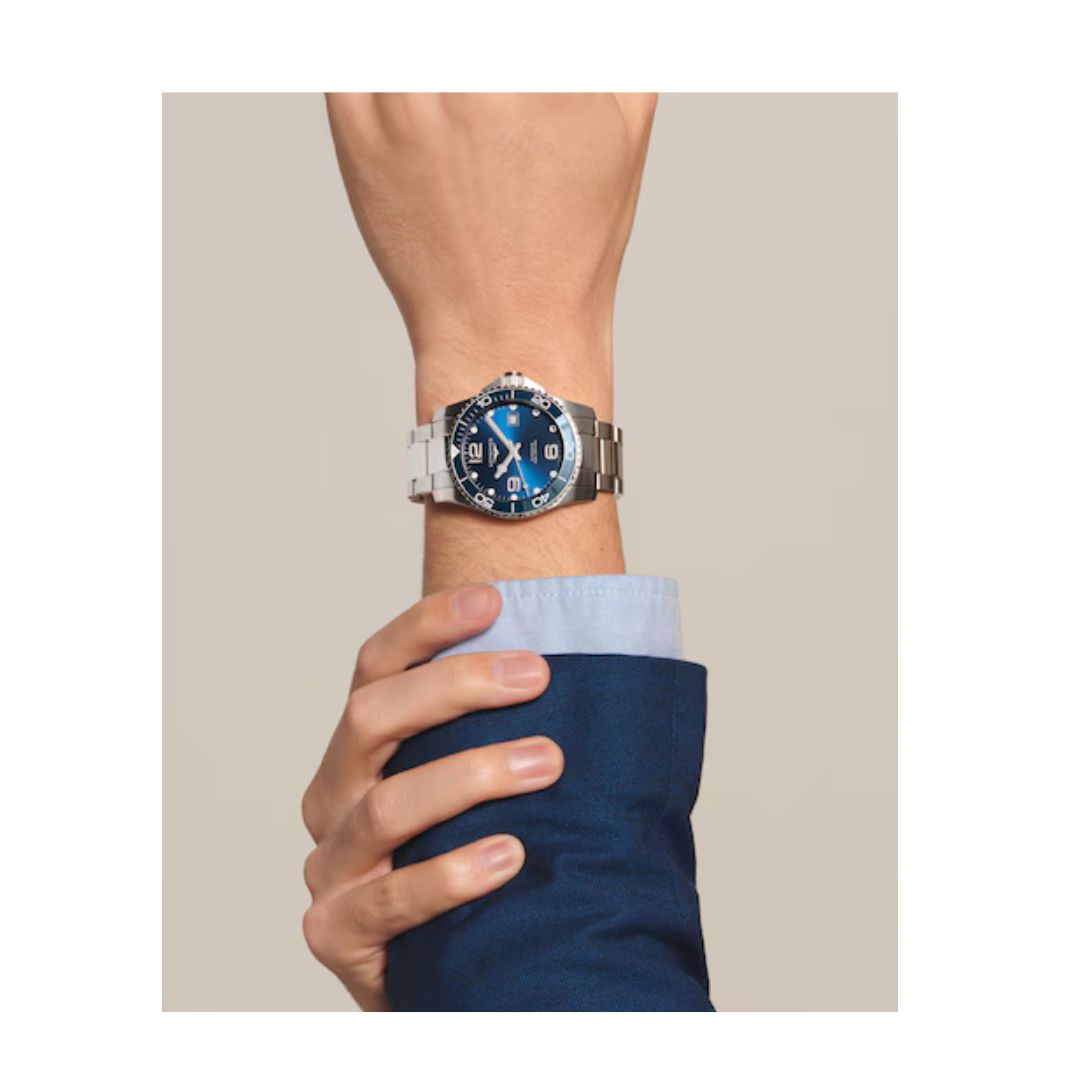 Longines Hydroconquest Orologio Uomo 41 mm Quadrante Blu
