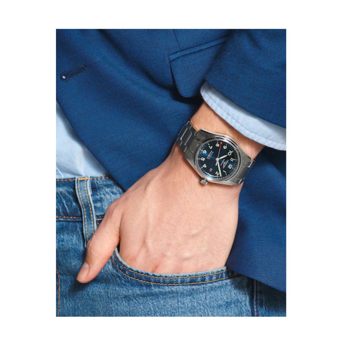 Longines Spirit Orologio Uomo Acciaio Quadrante Blu