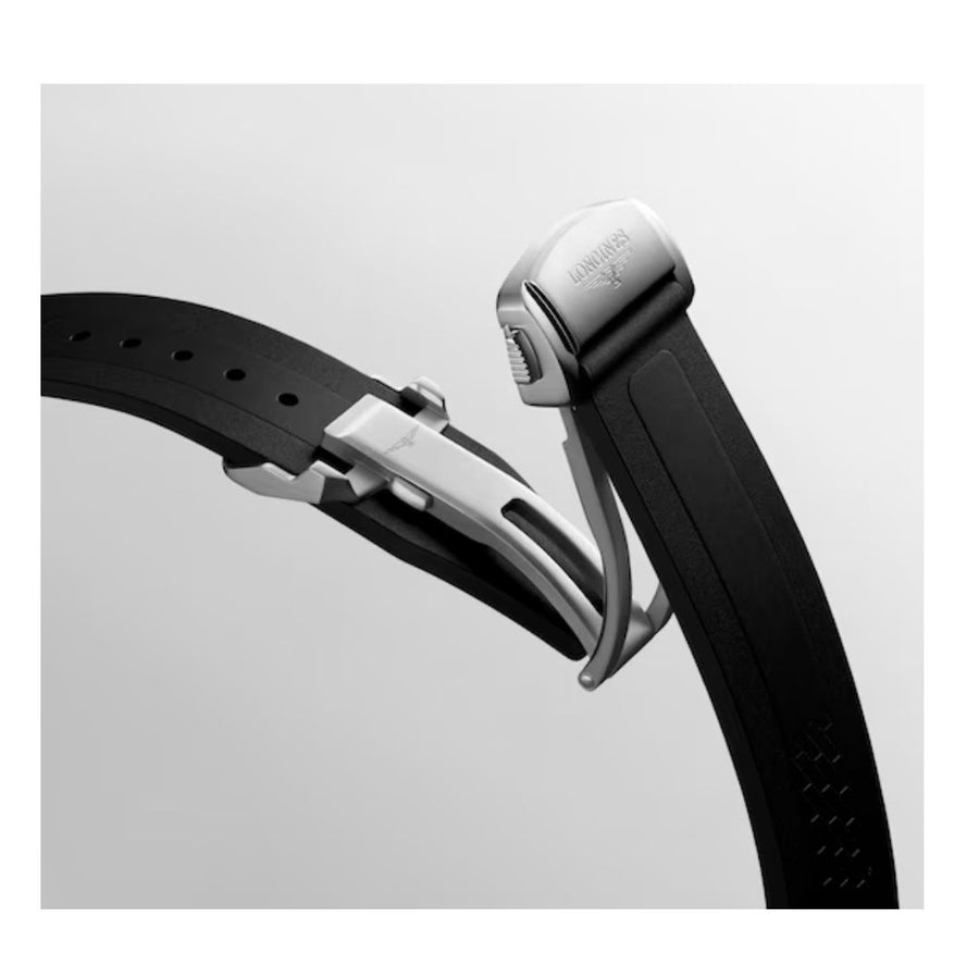 Longines Conquest 41 Mm Cinturino Caucciù Nero