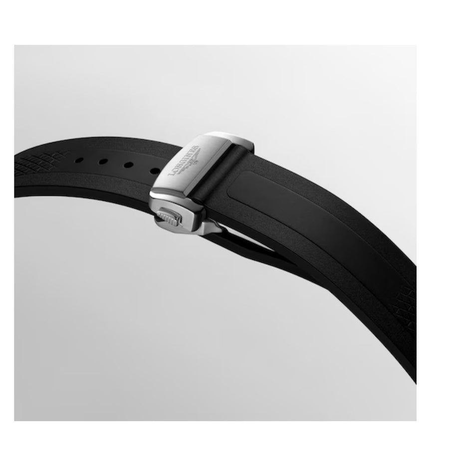 Longines Conquest 41 Mm Cinturino Caucciù Nero