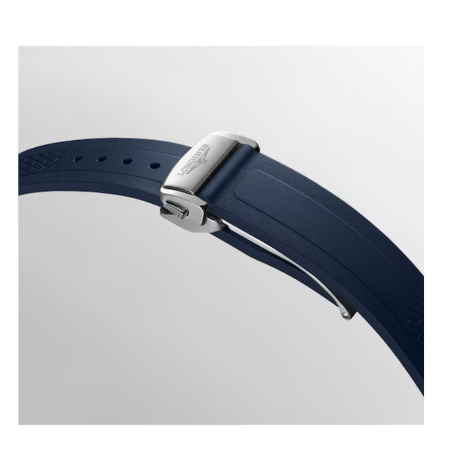 Longines Conquest 41 Mm Cinturino Caucciù Blue