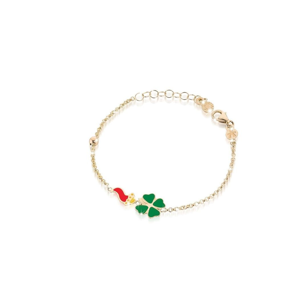 Le Bebe Bracciale Fortuna Quadrifoglio In Oro Giallo