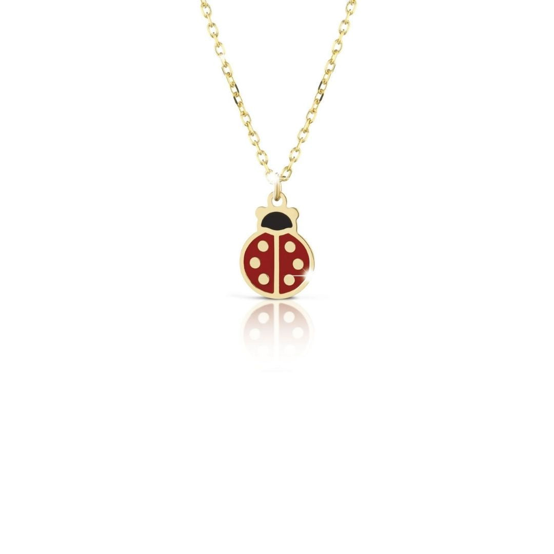 Le Bebe Collana Con Coccinella In Oro Giallo