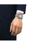 Tissot Prs 516 Automatic Cronograph Quadrante Bianco e Blu