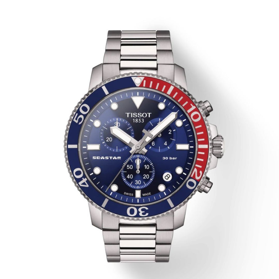 Tissot Seastar Cronografo Al Quarzo Quadrante Blu