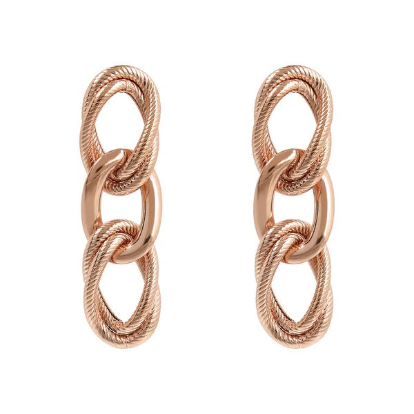 Bronzallure Orecchini Pendenti Golden Rose