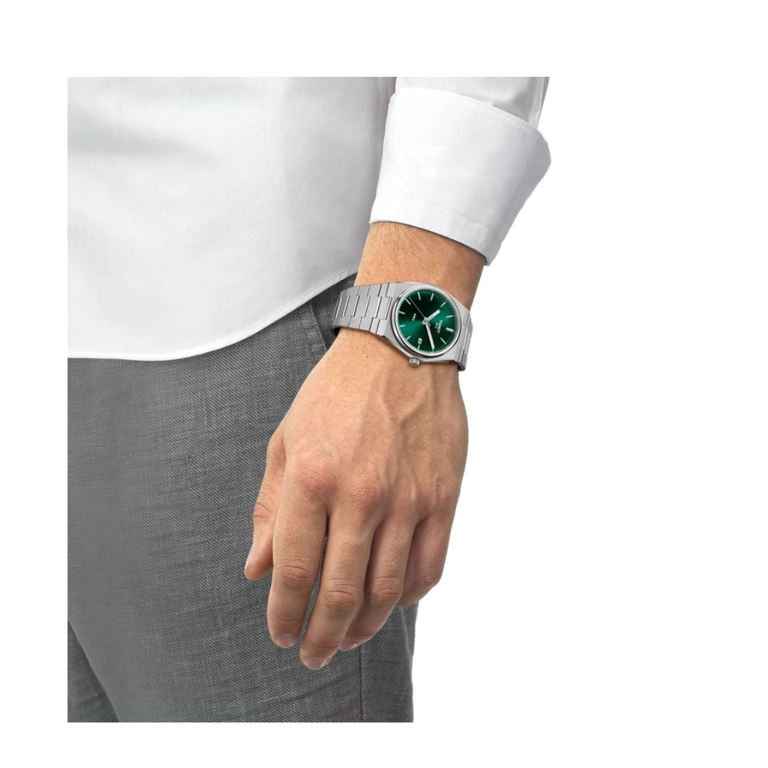 Tissot Prx 40 Mm Acciaio Al Quarzo Quadrante Verde