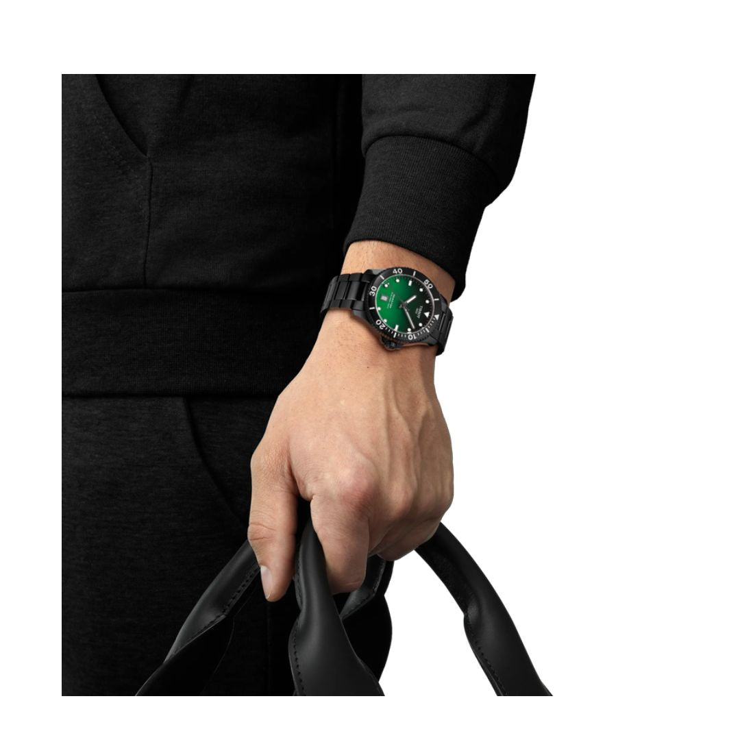 Tissot Seastar 1000 Quartz Quadrante Verde Cassa Pvd