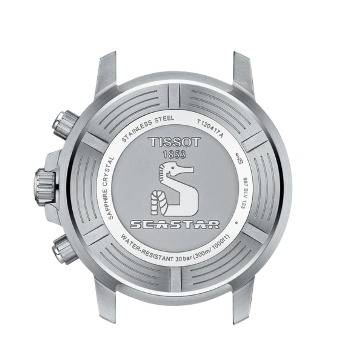 Tissot Seastar 1000 Cronografo al Quarzo in Acciaio e Quadrante Nero Verde